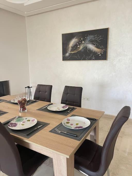 Chic & Cosy Flat Near Airport Lockbox Fast Wifi Apartment Nouaceur Bagian luar foto