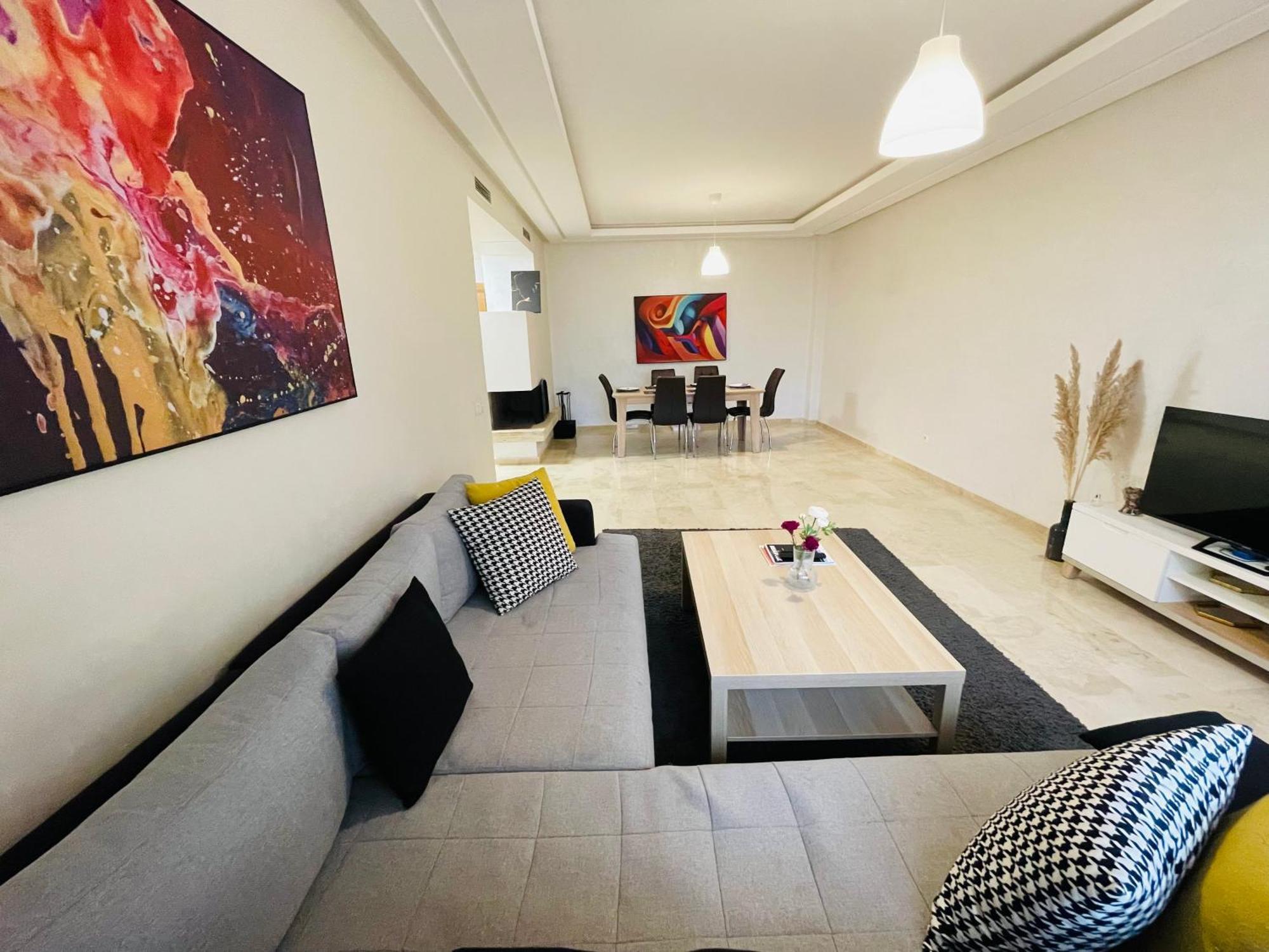 Chic & Cosy Flat Near Airport Lockbox Fast Wifi Apartment Nouaceur Bagian luar foto